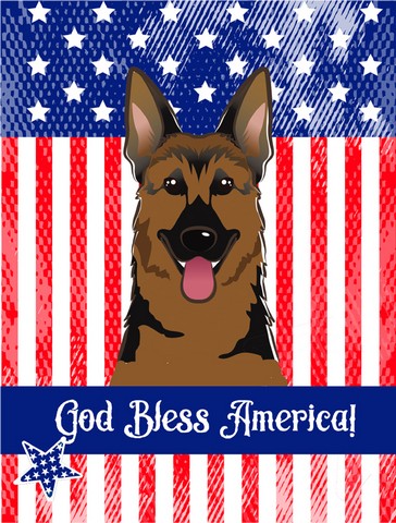 German Shepherd Flag Garden