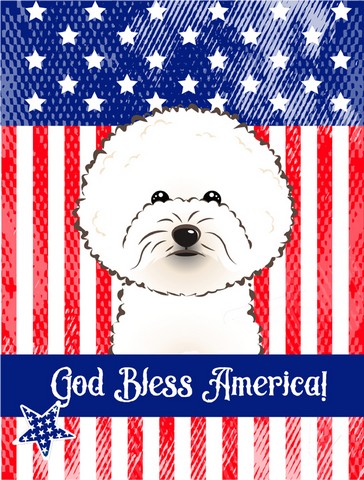 BB2147GF Bichon Frise Flag Garden