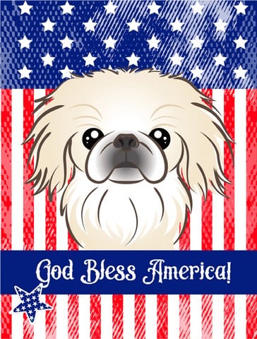 BB2151GF Pekingese Flag Garden