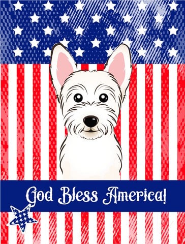 Westie Flag Garden