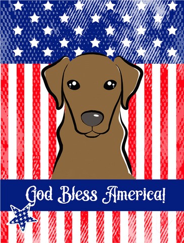 God Bless American Flag with Wirehaired Dachshund Flag Garden