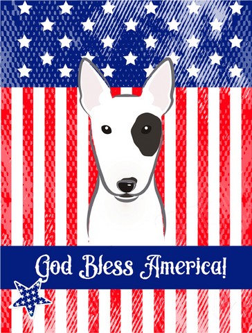 Bull Terrier Canvas House Flag