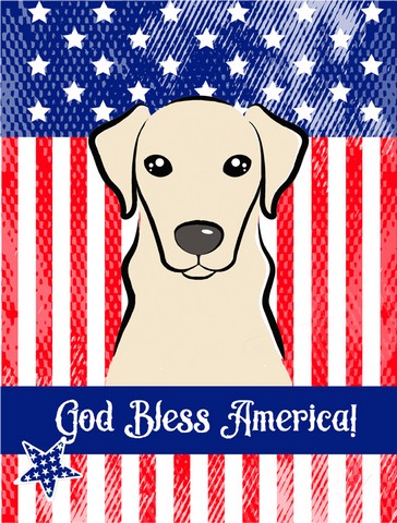 Yellow Labrador Canvas House Flag