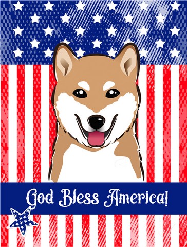 Shiba Inu Canvas House Flag