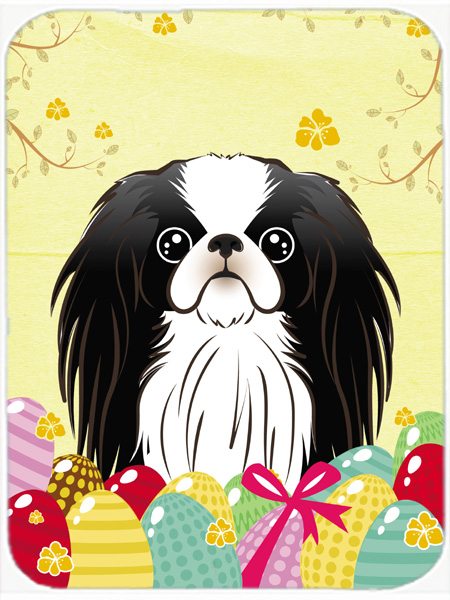 Picture of Carolines Treasures BB1912LCB Japanese Chin Easter Egg Hunt Glass Cutting Board- Large