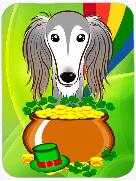 BB1973LCB Saluki St. Patricks Day Glass Cutting Board- Large