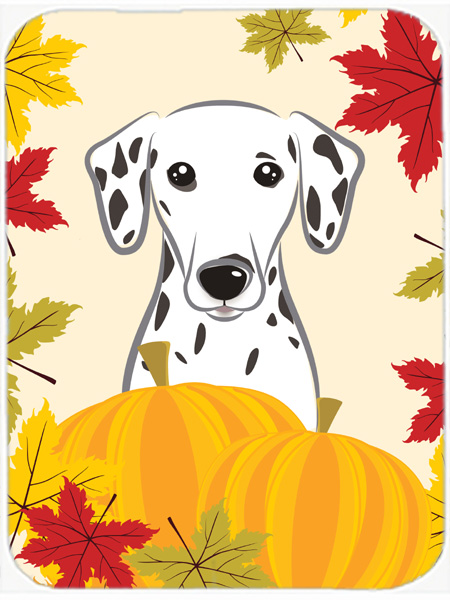 Picture of Carolines Treasures BB2016LCB Dalmatian Thanksgiving Glass Cutting Board- Large