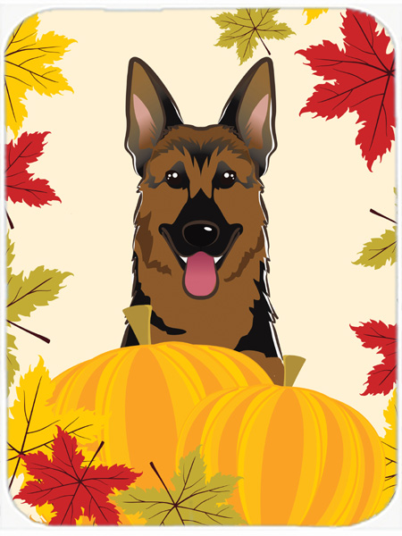 Picture of Carolines Treasures BB2017LCB German Shepherd Thanksgiving Glass Cutting Board- Large