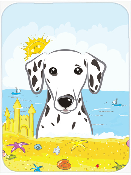 Picture of Carolines Treasures BB2078LCB Dalmatian Summer Beach Glass Cutting Board- Large
