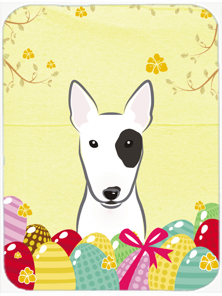 Bull Terrier Easter Egg Hunt Mouse Pad, Hot Pad or Trivet