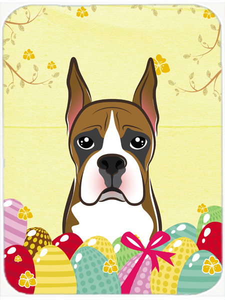 Boxer Easter Egg Hunt Mouse Pad, Hot Pad or Trivet