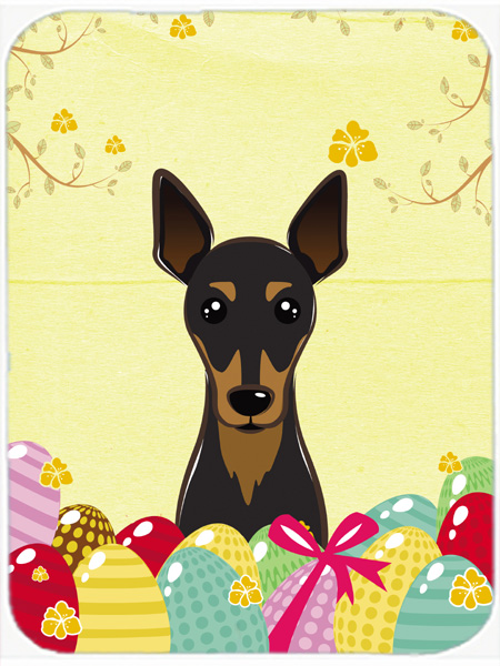 Min Pin Easter Egg Hunt Mouse Pad, Hot Pad or Trivet