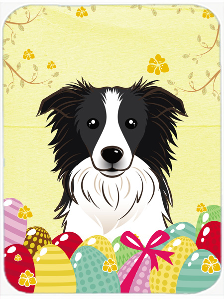Border Collie Easter Egg Hunt Mouse Pad, Hot Pad or Trivet