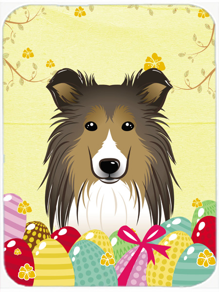 Sheltie Easter Egg Hunt Mouse Pad, Hot Pad or Trivet