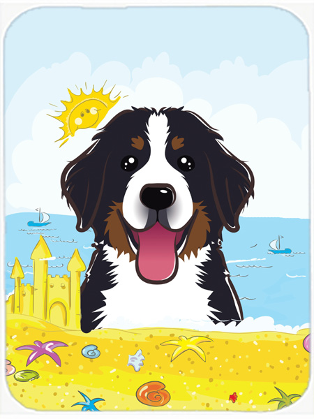 BB2105MP Bernese Mountain Dog Summer Beach Mouse Pad- Hot Pad or Trivet