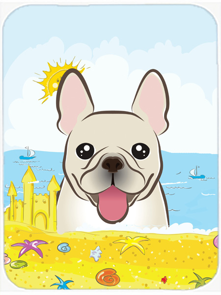 French Bulldog Summer Beach Mouse Pad, Hot Pad or Trivet