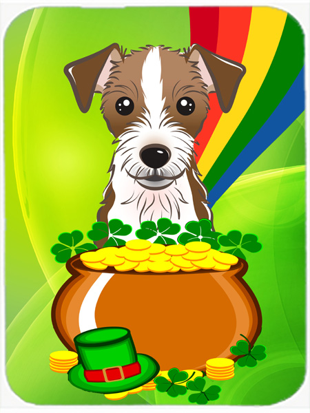 Jack Russell Terrier St. Patricks Day Mouse Pad, Hot Pad or Trivet