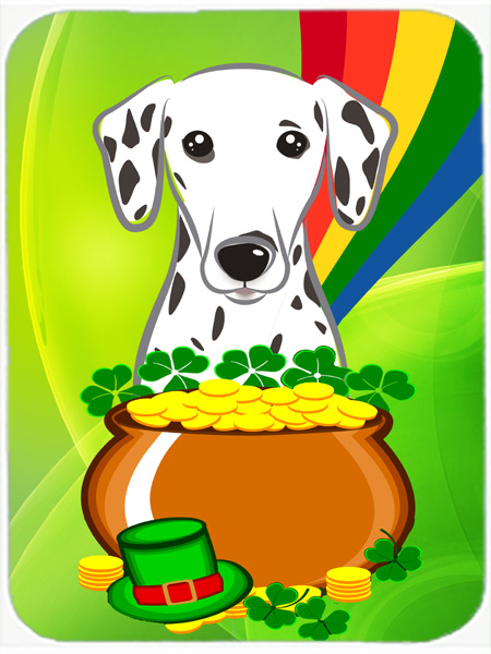 Dalmatian St. Patricks Day Mouse Pad, Hot Pad or Trivet