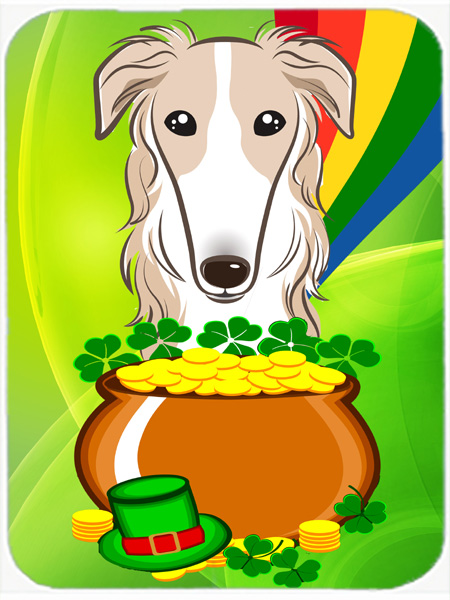 Borzoi St. Patricks Day Mouse Pad, Hot Pad or Trivet