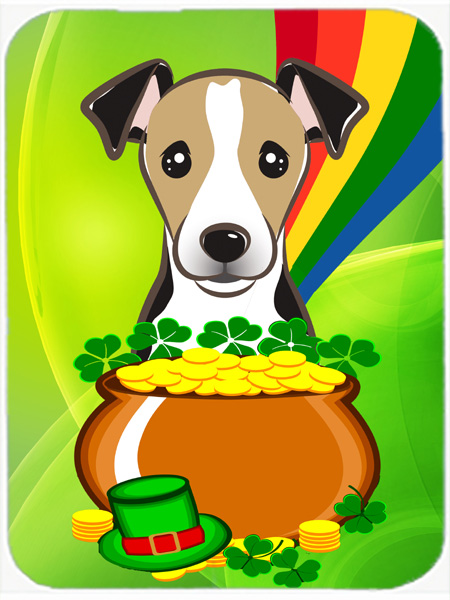 BB2005MP Jack Russell Terrier St. Patricks Day Mouse Pad- Hot Pad or Trivet