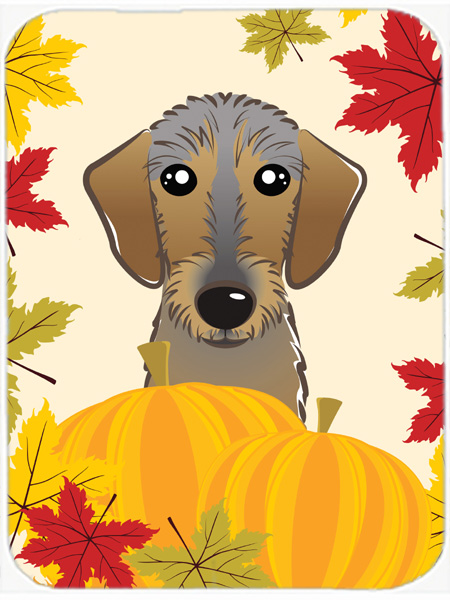 Wirehaired Dachshund Thanksgiving Mouse Pad, Hot Pad or Trivet