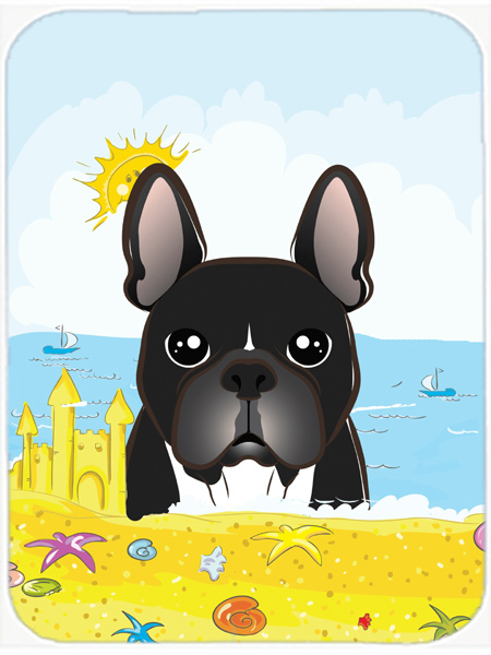 BB2095MP French Bulldog Summer Beach Mouse Pad- Hot Pad or Trivet