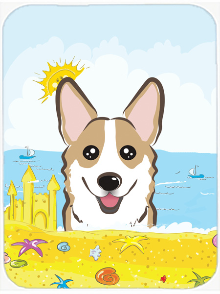 Sable Corgi Summer Beach Mouse Pad, Hot Pad or Trivet