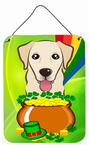 Picture of Carolines Treasures BB1996DS1216 Golden Retriever St. Patricks Day Wall or Door Hanging Prints