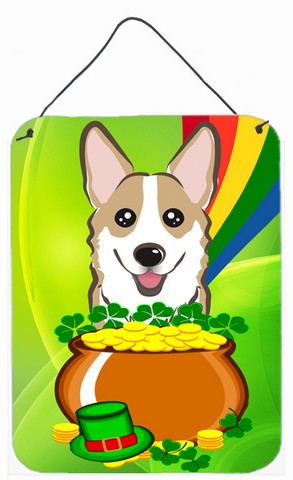 Sable Corgi St. Patricks Day Wall or Door Hanging Prints