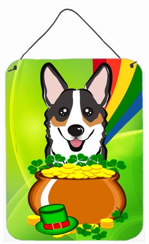 Tricolor Corgi St. Patricks Day Wall or Door Hanging Prints