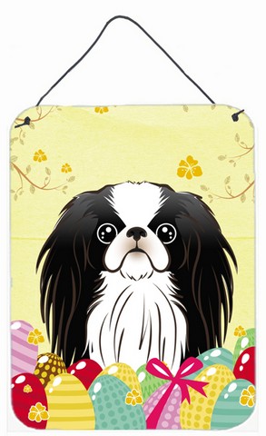 Japanese Chin Easter Egg Hunt Wall or Door Hanging Prints