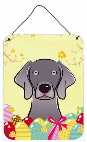 Weimaraner Easter Egg Hunt Wall or Door Hanging Prints