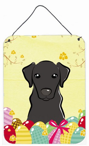 Black Labrador Easter Egg Hunt Wall or Door Hanging Prints