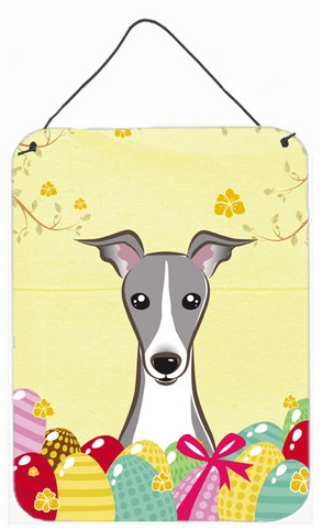 Italian Greyhound Easter Egg Hunt Wall or Door Hanging Prints