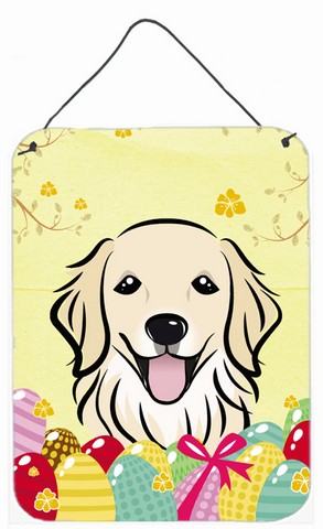 Golden Retriever Easter Egg Hunt Wall or Door Hanging Prints