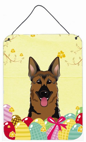 BB1893DS1216 German Shepherd Easter Egg Hunt Wall or Door Hanging Prints