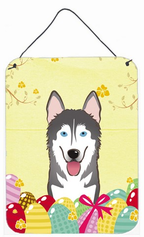 Alaskan Malamute Easter Egg Hunt Wall or Door Hanging Prints