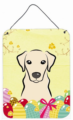 Yellow Labrador Easter Egg Hunt Wall or Door Hanging Prints