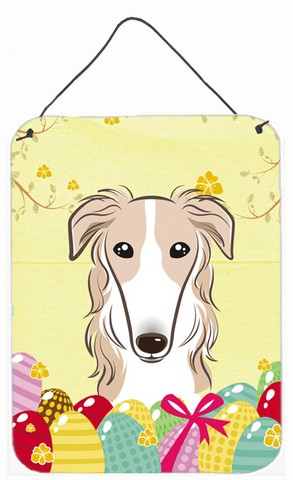 Borzoi Easter Egg Hunt Wall or Door Hanging Prints
