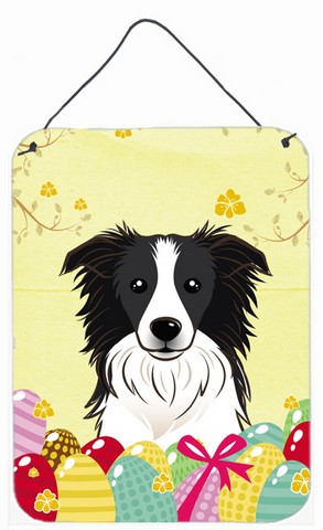 Border Collie Easter Egg Hunt Wall or Door Hanging Prints