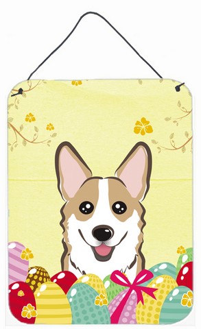 Sable Corgi Easter Egg Hunt Wall or Door Hanging Prints