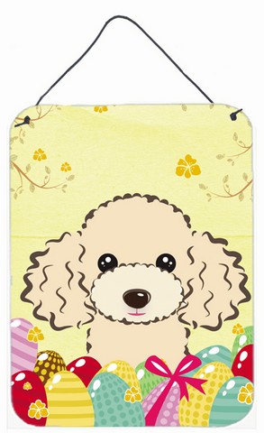 Buff Poodle Easter Egg Hunt Wall or Door Hanging Prints