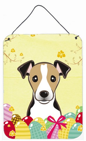 Jack Russell Terrier Easter Egg Hunt Wall or Door Hanging Prints
