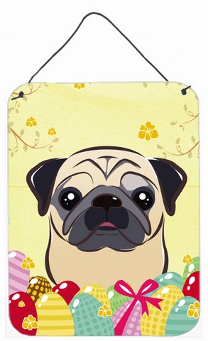 Fawn Pug Easter Egg Hunt Wall or Door Hanging Prints
