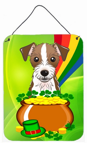 Jack Russell Terrier St. Patricks Day Wall or Door Hanging Prints