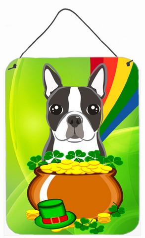 Boston Terrier St. Patricks Day Wall or Door Hanging Prints
