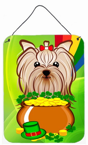 Yorkie Yorkshire Terrier St. Patricks Day Wall or Door Hanging Prints