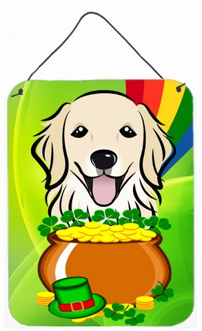Golden Retriever St. Patricks Day Wall or Door Hanging Prints