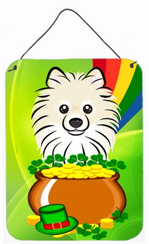 Pomeranian St. Patricks Day Wall or Door Hanging Prints