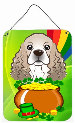 Cocker Spaniel St. Patricks Day Wall or Door Hanging Prints